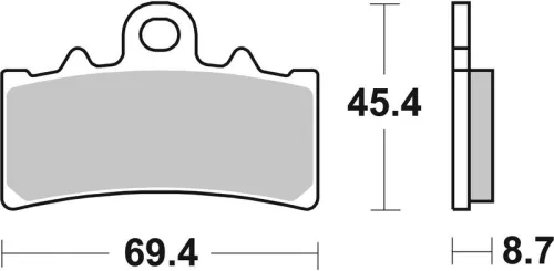 Remblokkenset, schijfrem BREMBO 07GR18SA)