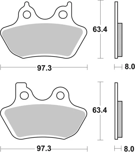 Remblokkenset, schijfrem BREMBO 07HD16CC)