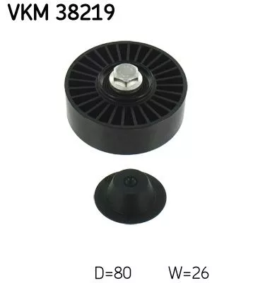 Ombuigings-/geleidingspoelie, V-geribbelde riem SKF VKM 38219)