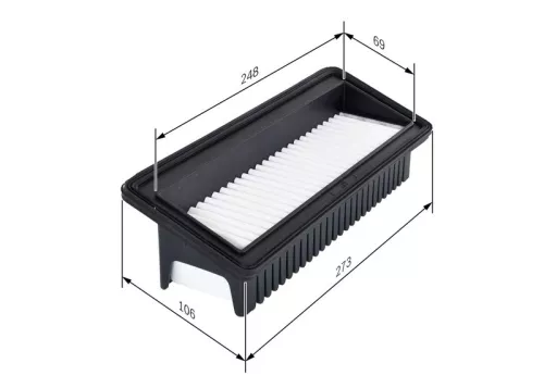 Luchtfilter BOSCH F 026 400 128)
