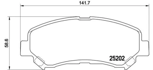 Remblokkenset, schijfrem BREMBO P 79 028)