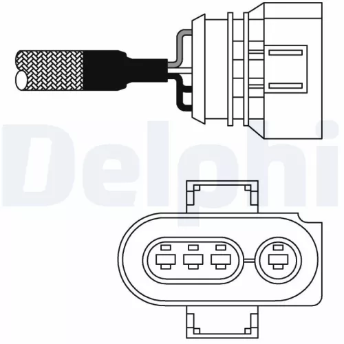 Oxygen Sensor DELPHI ES10980-12B1)