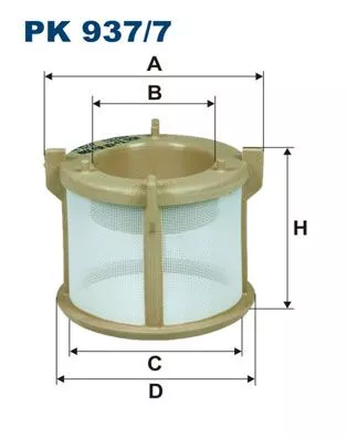 Fuel Filter FILTRON PK 937/7)