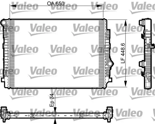 Radiator, motorkoeling VALEO 735549)