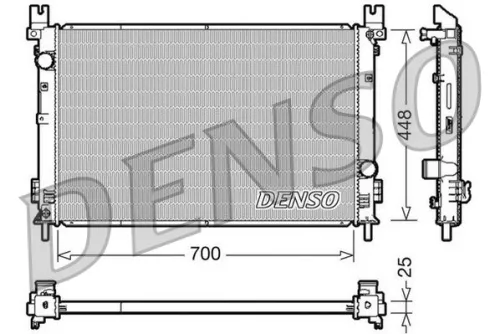 Radiator, motorkoeling DENSO DRM06001)