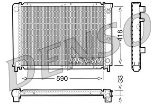 Radiator, motorkoeling DENSO DRM33032)