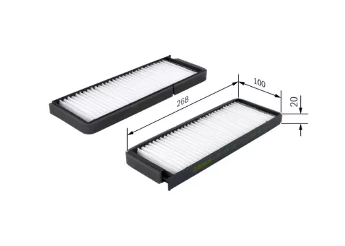 Filter, cabinelucht BOSCH 1 987 431 176)