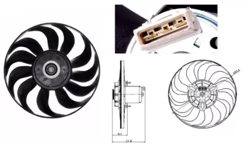 Ventilator, motorkoeling NRF 47641)
