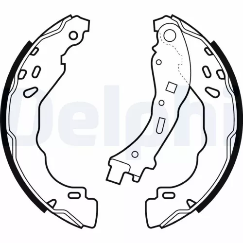 Brake Shoe Set DELPHI LS2065)