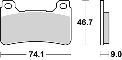Remblokkenset, schijfrem BREMBO 07HO50SR)
