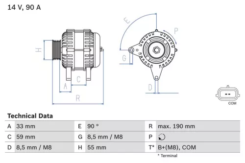 Dynamo BOSCH 0 986 046 440)
