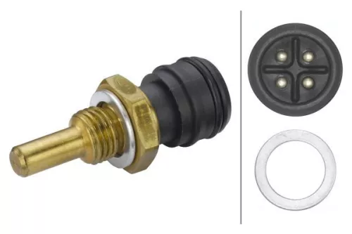 Sensor, coolant temperature HELLA 6PT 009 107-841)