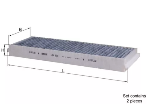 Filter, cabinelucht KNECHT LAK 239/S)