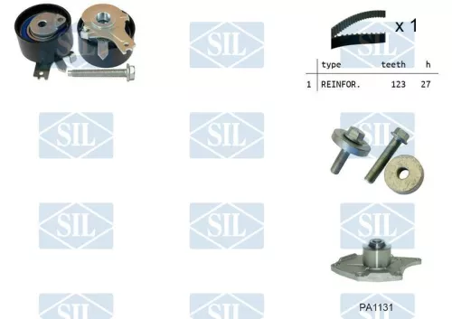 Water Pump & Timing Belt Kit Saleri SIL K1PA1131)
