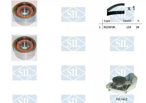 Water Pump & Timing Belt Kit Saleri SIL K1PA1442)