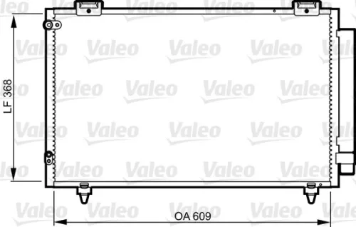 Condensor, airconditioning VALEO 817805)