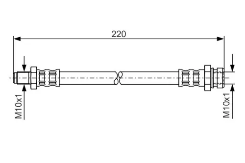 Brake Hose BOSCH 1 987 476 347)
