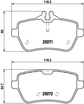 Remblokkenset, schijfrem BREMBO P 50 103)