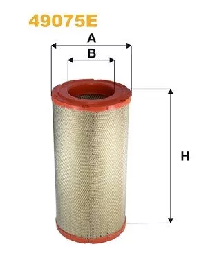Luchtfilter WIX FILTERS 49075E)