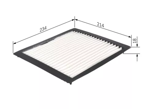 Filter, cabin air BOSCH 1 987 432 263)