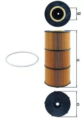 Oliefilter KNECHT OX 832D)
