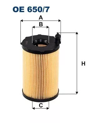 Oliefilter FILTRON OE 650/7)