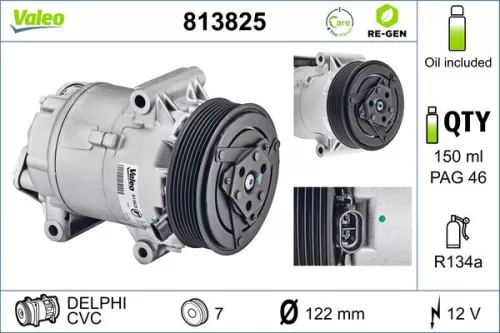 Compressor, airconditioning VALEO 813825)