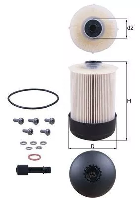 Fuel Filter KNECHT KX 338/22D)