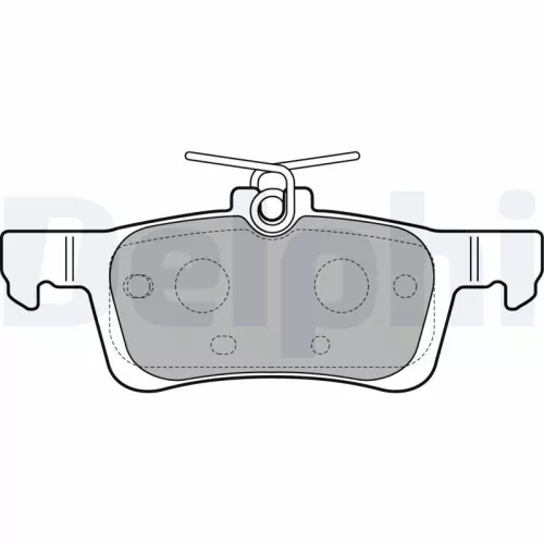 Brake Pad Set, disc brake DELPHI LP2503)