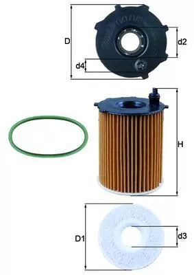 Oil Filter KNECHT OX 171/2D1)