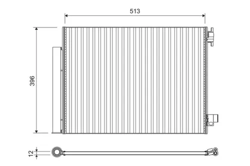 Condensor, airconditioning VALEO 814373)