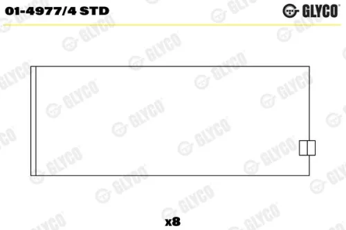 Drijfstanglager GLYCO 01-4977/4 STD)