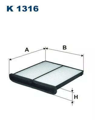Filter, cabinelucht FILTRON K 1316)