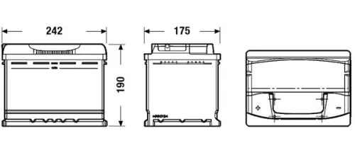 Starter Battery EXIDE EA601)