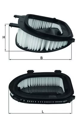 Luchtfilter KNECHT LX 3541)