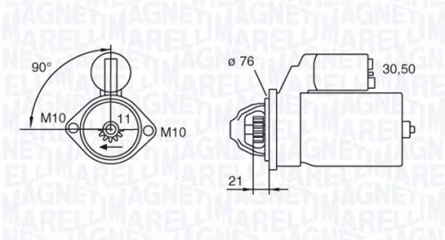Starter MAGNETI MARELLI 063721473010)