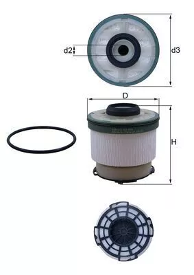 Fuel Filter KNECHT KX 385D)