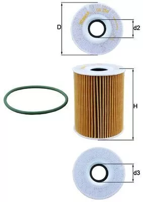 Oliefilter KNECHT OX 254D5)