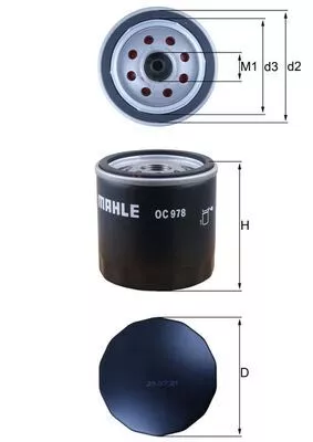 Oliefilter KNECHT OC 978)
