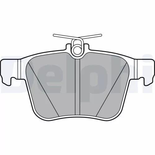 Brake Pad Set, disc brake DELPHI LP2697)
