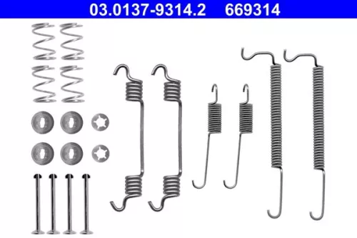 Accessoirekit, remschoenen ATE 03.0137-9314.2)
