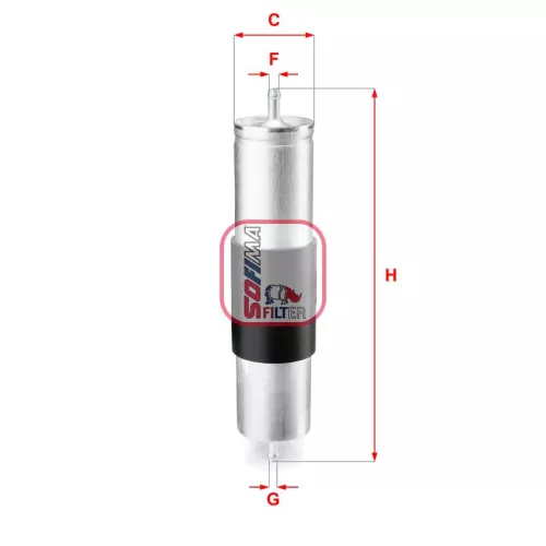Brandstoffilter SOFIMA S 1839 B)