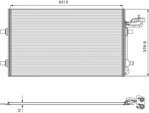 Condenser, air conditioning VALEO 814324)
