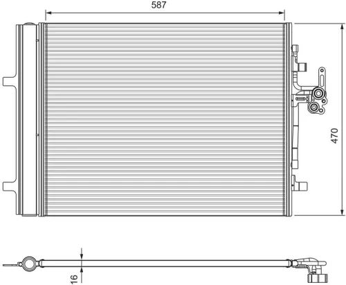 Condenser, air conditioning VALEO 814318)