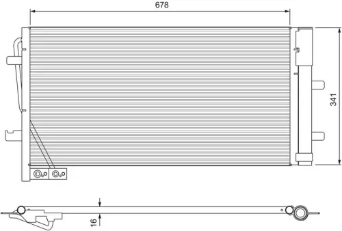 Condensor, airconditioning VALEO 814169)