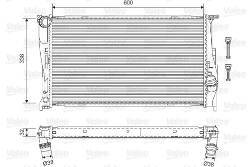 Radiator, motorkoeling VALEO 701601)