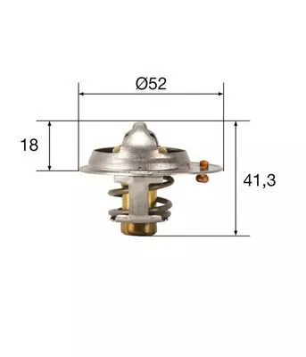 Thermostaat, koelvloeistof MAHLE TX 85 82)