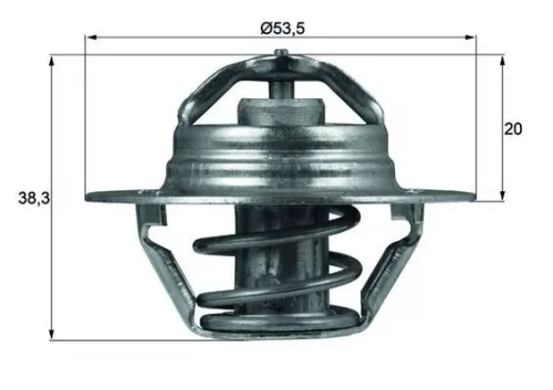 Thermostat, coolant MAHLE TX 88 82D)