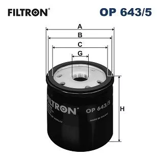 Oliefilter FILTRON OP 643/5)