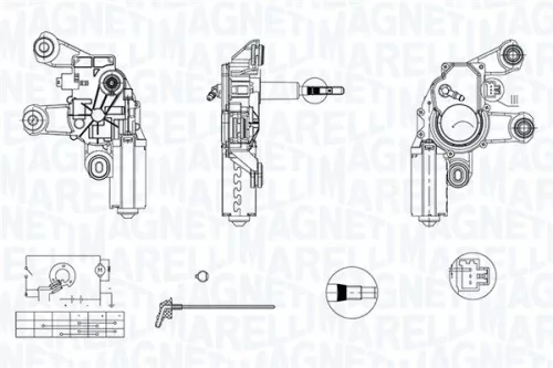 Ruitenwissermotor MAGNETI MARELLI 064342008010)